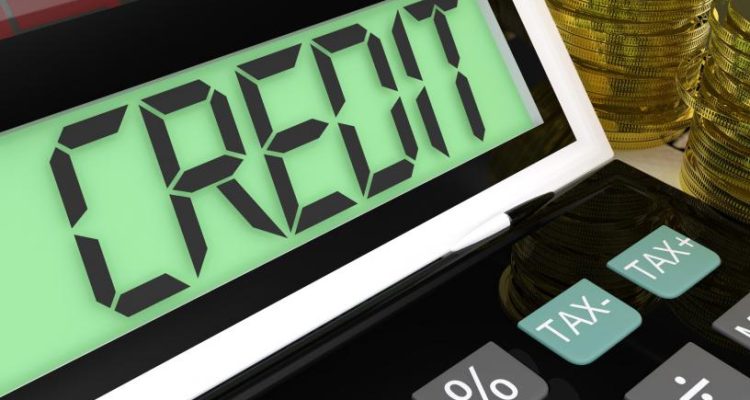 credit-calculator-shows-financing-borrowing-or-loan